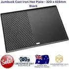 Jumbuck™ Cast Iron BBQ Barbecue Solid Hot Plate. Suits 3/6 Burner. 320mm x 415mm