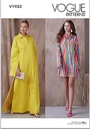 [VOGUE PATTERNS] V1933A5 Misses' Shirt Dress A5(6-8-10-12-14)