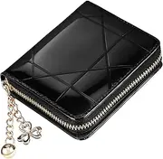 [CLISPEED] Zip Wallet for Women Stylish Coin Purse with Zippered Pocket Credit Card Holder Compact Lightweight Design for Organization Present Idea