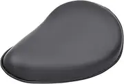 Xuanqingyi Store Black Leather Driver Solo Slim Seat Pad with Mounting Bracket Kits Compatible with Sportster Compatible with Bobber Compatible with Chopper(Seat)