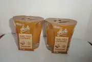 GLADE CANDLE SALTED CARAMEL FALL COLLECTION X2 4 OZ BRAND NEW