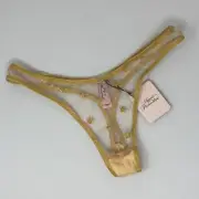 Agent Provocateur Zadi Gold Thong AP4 Large NWT