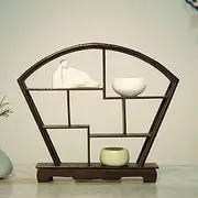 Bogu Shelf Solid Wood Chinese Style Small Ancient Duobao Pavilion Antique Shelf teapot Tea Set Shelf Rack Display Rack,G