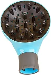 TENOL Dryer Diffuser Hairs Blower Dryer Diffuser Easy to Attach Salon Tool, Blue
