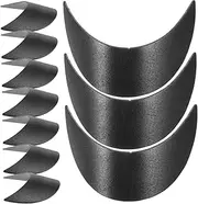 [TOGEVAL] 10pcs Boys and Girls Hat Brim Liners Baseball Hat Brim Visor Sun Shield Supplies Cap Shaper Inserts Lightweight Portable Black