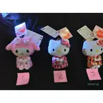 [正版現貨，日本帶回]櫻花限定和服HELLO KITTY凱蒂貓美樂蒂絨公仔玩偶 三麗鷗 布丁狗 蛋黃哥 米飛兔迪士尼環球