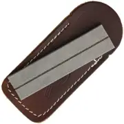 Eze-Lap Pocket Diamond Sharpener Coarse 250 Grit Fishhooks Groove Leather Pouch