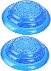 VILLFUL Outdoor Dog Play Toy Set 2 Pcs Blue Dog Flying Disc Interactive Toy for Pet's Healthy Growth