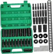 Mobestech 20Pcs Impact Socket Set 6-Point Hex Socket Tool Kit High Carbon Steel Ratchet Wrench Socket Set 1/2 Drive Socket Assortment