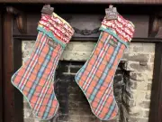 NWT 2 Matilda Jane Stockings Plaid Once Upon A Time 22” Long