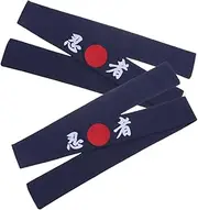 [DRESSOOS] Authentic Japanese Chef Headband Karate Samurai Sushi Style Comfortable for Cooking Sports Events