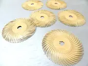 3M Radial Bristle Discs 6 Micron 3,000 Grit 3" Peach Brush Polish & Finish 6 Pcs