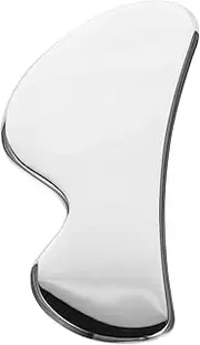 Ipetboom 1pc Stainless Steel Board Relief Scraper for Facial Massage Neck Easy to Carry Durable Beauty Tool for Spa present for Friends Family