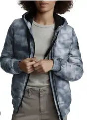 NWT CANADA GOOSE RICHMOND DOWN HOODED PUFFER JACKET IN HAZE PRINT Size XS