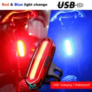 Luces trasera de bicicleta LED recargable USB Luz de advertencia de bicicleta