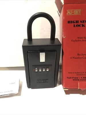 4 Digit Numeric Key Card Storage Lock Box Multiple Keys Cards Safe Security New