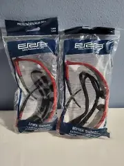 ERB Octane Red Frame 2 pairs of Safety Glasses Sun Wrap Z87+ Z94+ W/Neck Cord