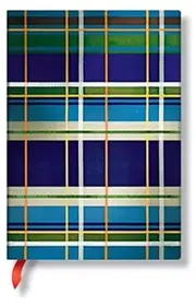 Davenport (Mad for Plaid) Midi Lined Hardcover Journal (Elastic Band Closure)
