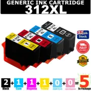5x Generic 312 312XL Ink Cartridge For Epson Photo XP8500 XP8600 XP8700 XP15000