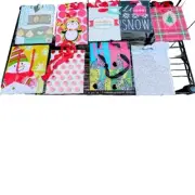 LOT: 13 Small Christmas Gift Bags 5"-6"x6" Paper w Name Tags NEW Pier 1•Target