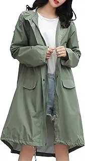 [Generic] Waterproof Rain Poncho Lightweight Reusable Hiking Hooded Coat Jacket for Outdoor Activities