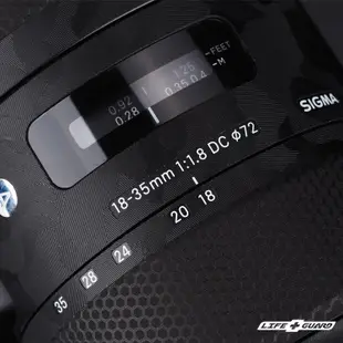 【LIFE+GUARD】 SIGMA 18-35mm F1.8 DC HSM (Canon) 鏡頭 貼膜 包膜