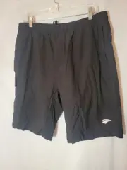 Ezrun Men's XL Black 3D Padded Cycling Cargo Shorts Reflective Lined Drawstring