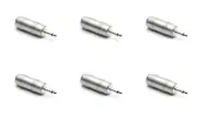 6 pack-1/8" 3.5mm Male Mono Audio Cable Jack Stereo TRS Adapter Connector Plug