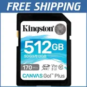 Durable 512GB Canvas Go Plus SD Card - Waterproof & Shockproof for Adventure