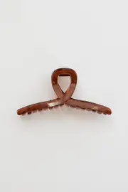 Brown Twirl Claw Clip