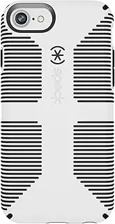 Speck 120104-1909 Products CandyShell Grip iPhone 7 Case (Also Fits iPhone 6 and iPhone 6S), White/Black