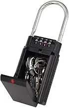 Key Storage Lock Box Wall Mounted Key Holder with 4-Digit Combination Security Storage Organizer (Lock5)