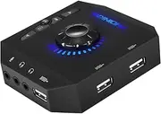 7.1 Channel USB Sound Card Adapter External Sound Card USB Audio Adapter with 3.5mm Interface & USB Interface for PC Laptop Gaming Device
