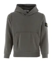 Stone Island Junior Compass-Patch Long-Sleeved Hoodie 8Y,6Y,14Y,10Y olive green