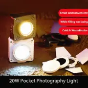 ZSYB W20B 20W Pocket Led Video COB Light 2700K-6500K 5000mAh Fill Light CRI95+