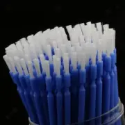 100 Pcs/Pack Dental Disposable Single End Brush Micro Applicator Bendable Blue