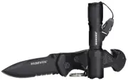 Humvee Adventure Gear HMVKCER1 Rescue Combo 3.25" Folding Spear Point Part Serr