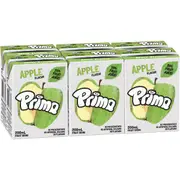 Prima Apple Fruit Drink Poppers Multipack 200mL x 6 pack