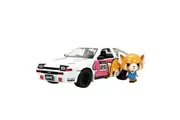 Jada 1:24 Scale Toyota Trueno AE86 With Aggretsuko Figure 1986 Diecast Model