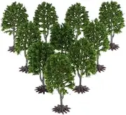 10 Model Trees with Base Railroad Garden Forest Diorama