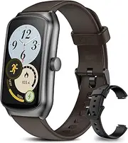 Anyloop AMOLED Fitness Tracker Watch with 24/7 Heart Rate/SpO2/Sleep Monitor, IP68 Waterproof Smart Watch, Step Calorie Counter Pedometer Swimming Activity Trackers SmartWatches for Men Women(2*Band)