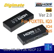 New*Ver2.0 hdmi 1x2 splitter( ULtra HD 4kx2k HDCP2.2) For Foxtel IQ2 IQ3 IQ4 IQ5