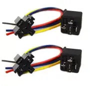 2 Absolute 12V 30/40 Amp SPDT Automotive Marine Bosch / Tyco Style 5 Pin Relay +