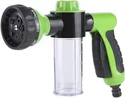 Aiuphing Pup Jet Dog Wash, 8-Mode Water Flow Hose Attachment, Soap Dispensing Pet Shower Sprayer Nozzle for Outdoor, Garden, Car, Sidewalk & Pet Bathing (Green)
