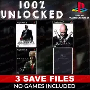 Hitman 2 Silent Assassin Contracts Blood Money PS2 Memory Card Save Beaten 100%