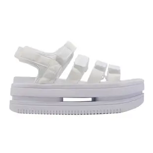 Nike 涼鞋 Wmns Icon Classic Sandal 女鞋 白 厚底 增高 魔鬼氈 雙層 休閒鞋 DH0223-100