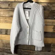 A.L.C. Small Cleveland Cardigan In Ice Water