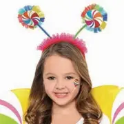Lollipop Fairy Head Bopper Headband Headbopper Spring Antenna Rainbow Sucker