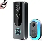 Guardian Bell Pro, with Smart WiFi Doorbell and Security Cam, Doorbell Camera Wireless, with Live View, Two Way Audio, Motion Alerts, Auto Snapshots, Local Recordings, Easy-Installations (Style B)