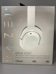 New Sealed RAZER Brand Opus X Mercury Edition White Wireless Gaming Headset ANC